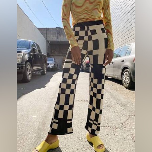 Paloma Wool Pants - Paloma Wool Checkered Pants